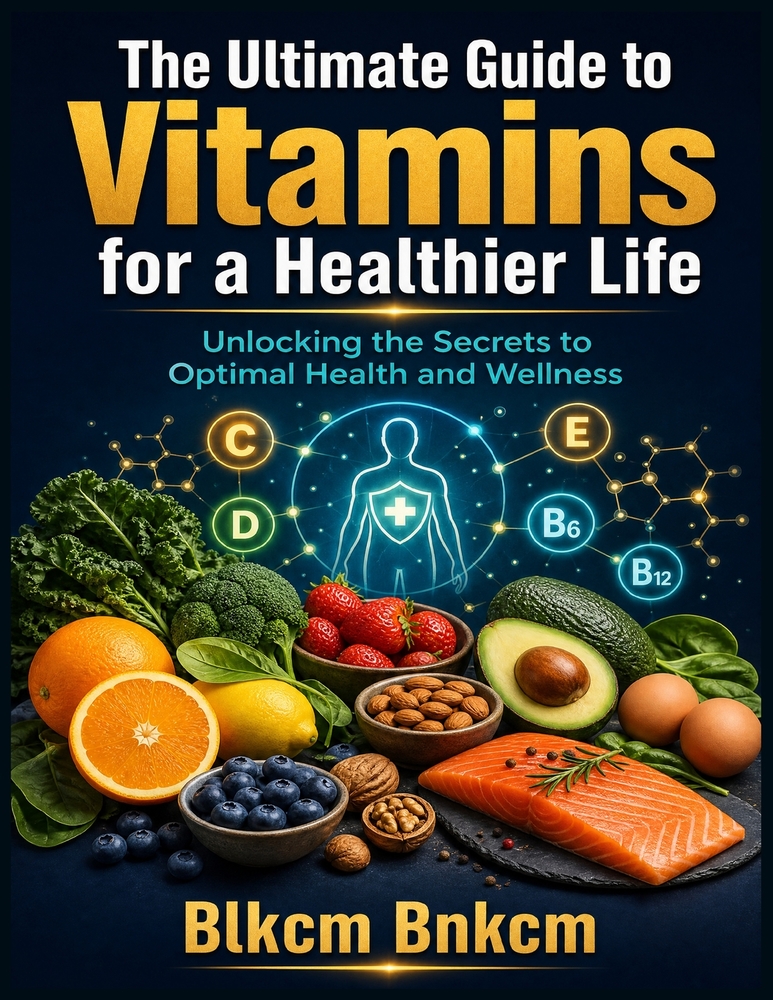 The Ultimate Guide to Vitamins for a Healthier Life: Unlocking the Secrets to Optimal Health and Wellness cover