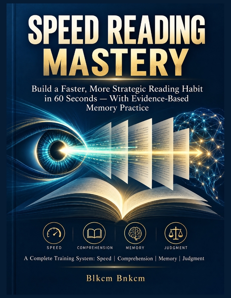 Speed Reading Mastery: Unlock Your Brain's Reading Potential in 60 Seconds & Transform Your Memory Forever cover