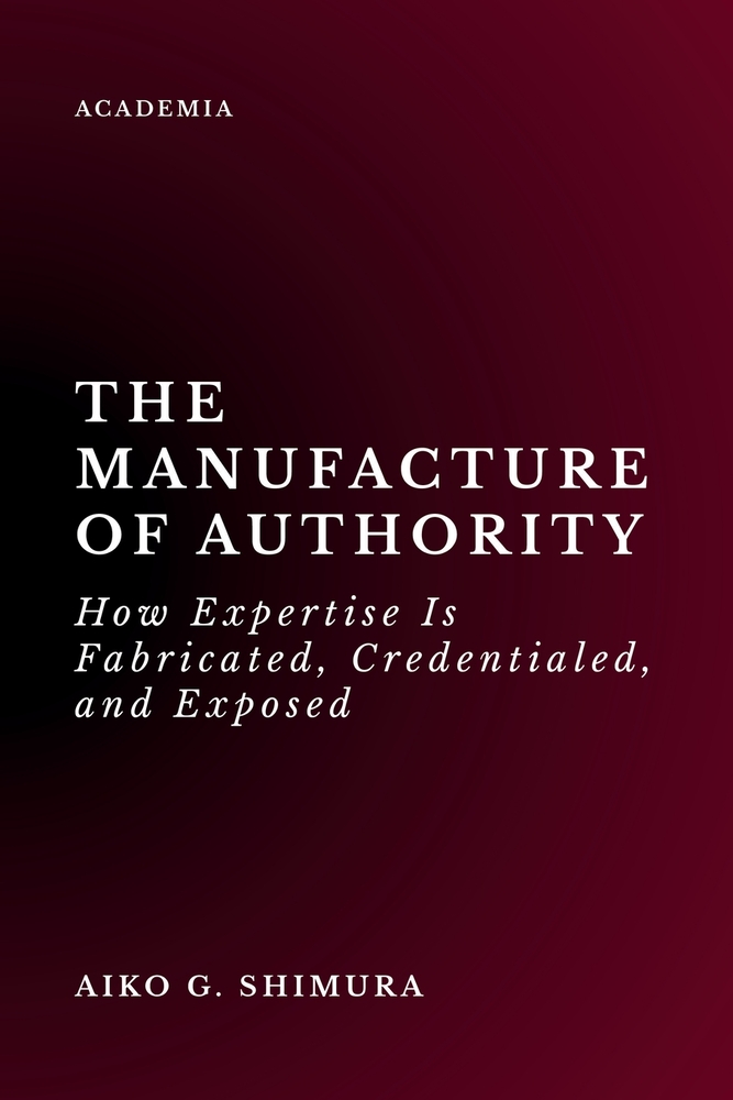 The Manufacture of Authority: How Expertise Is Fabricated, Credentialed, and Exposed cover