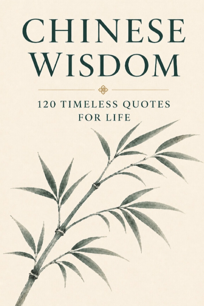 Chinese Wisdom: 120 Timeless Quotes for Life: Ancient Chinese Philosophy and Inspirational Teachings for a Mindful and Meaningful Life cover