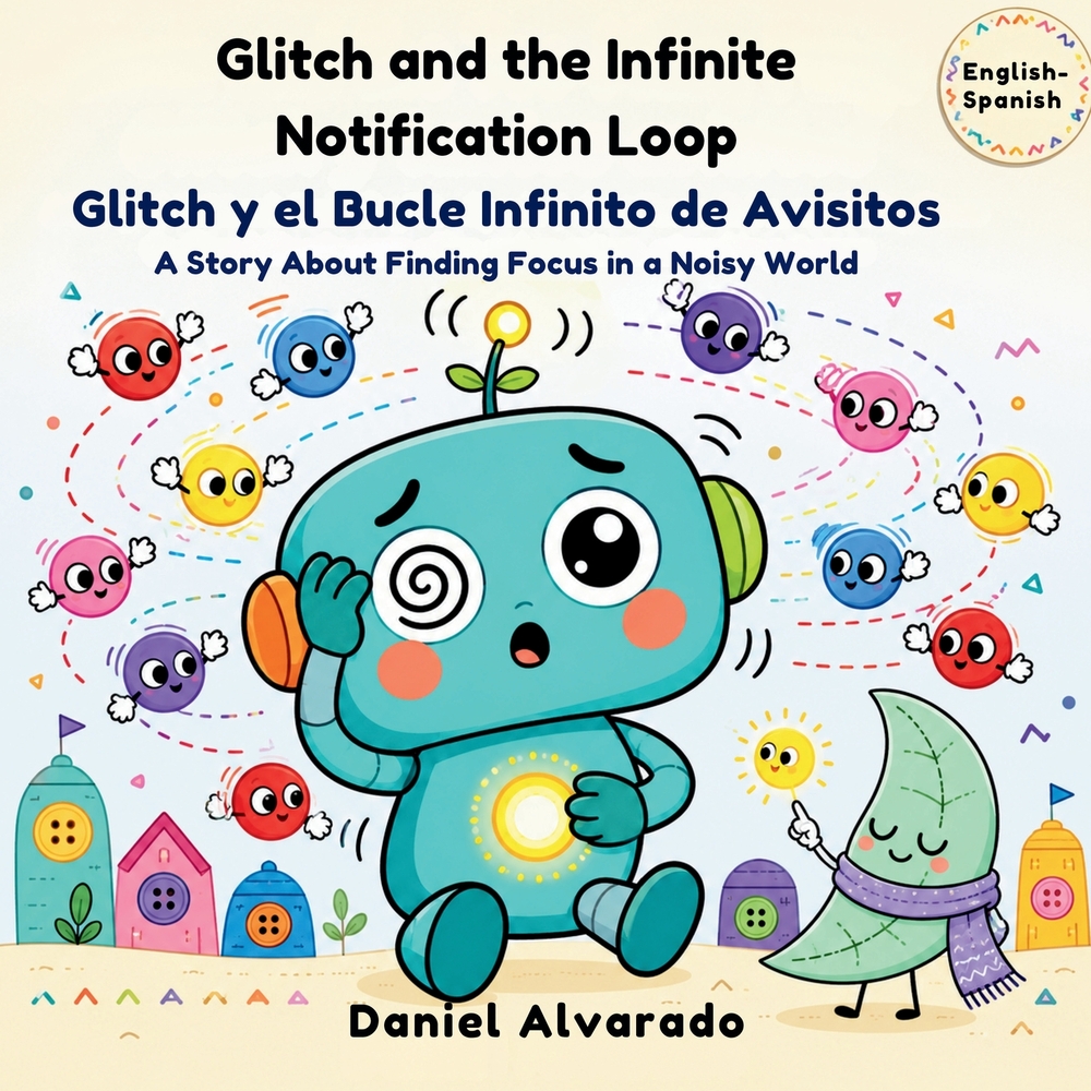 Glitch and the Infinite Notification Loop: A Story About Finding Focus in a Noisy World cover