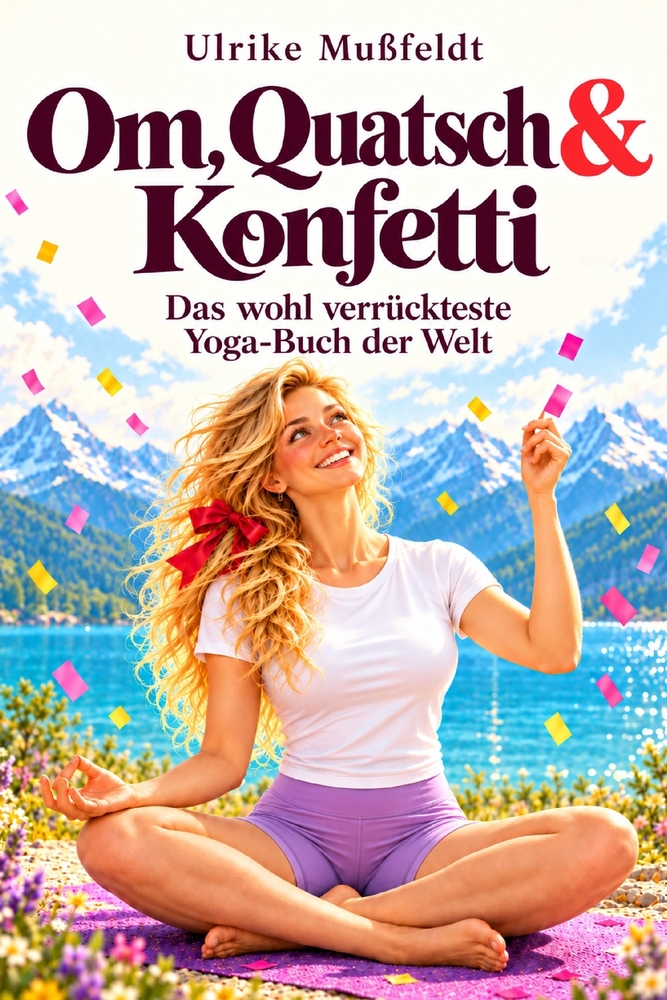 Om, Quatsch & Konfetti: Das wohl verrückteste Yoga-Buch der Welt cover