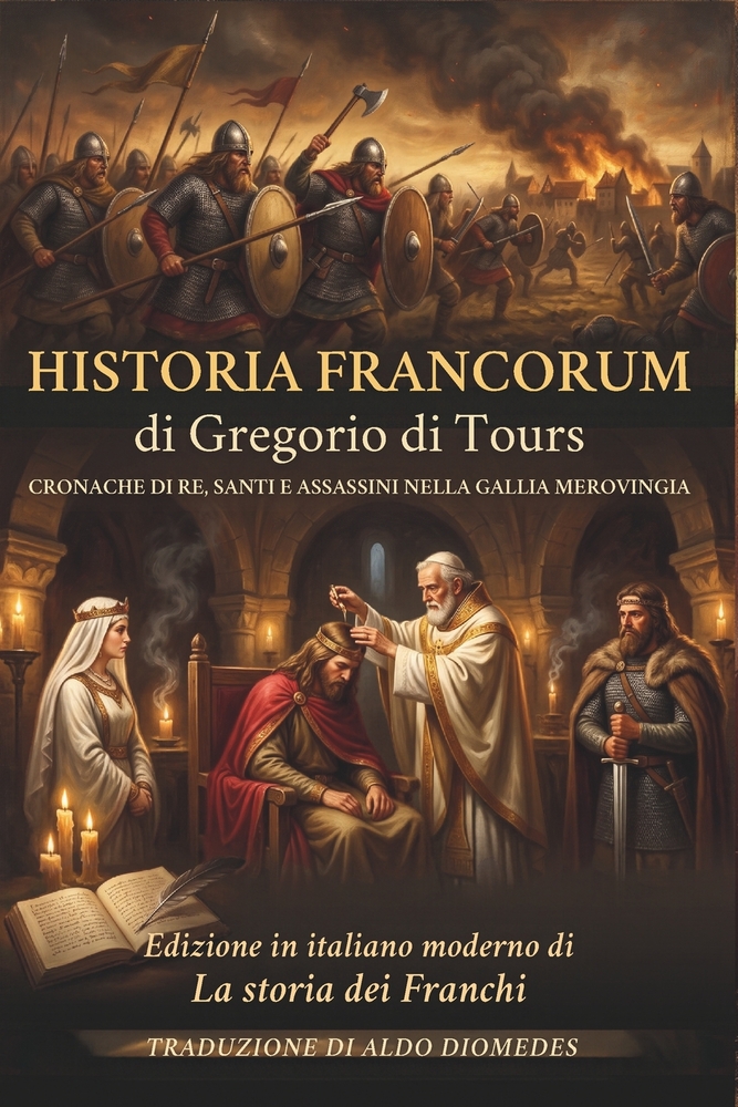 Historia Francorum: Edizione in Italiano moderno di "La Storia Dei Franchi" Cronache di Re, Santi e Assassini nella Gallia Merovingia cover