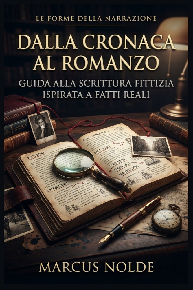 Dalla cronaca al romanzo: Guida alla scrittura fittizia ispirata a fatti reali cover