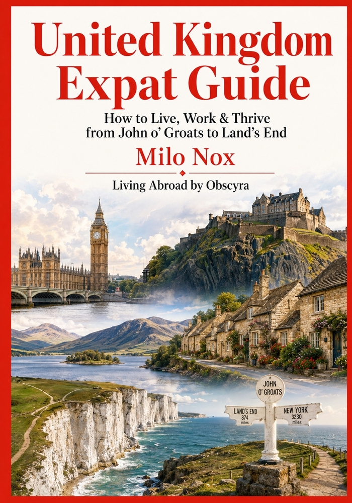 United Kingdom Expat Guide: How to Live, Work & Thrive from John o' Groats to Land's End cover