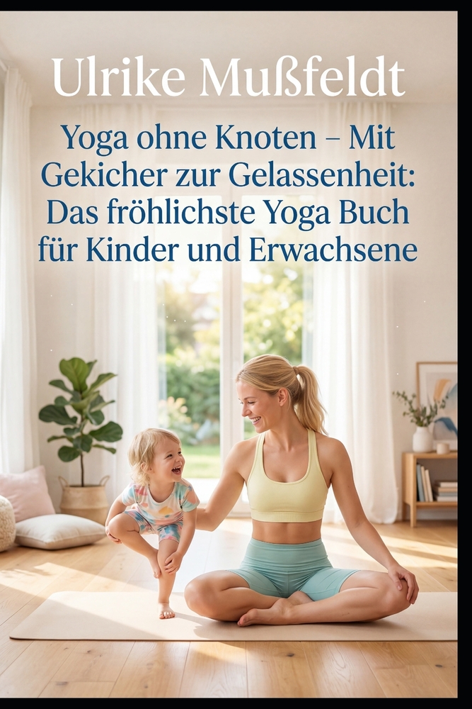 Yoga ohne Knoten - Mit Gekicher zur Gelassenheit: Das fröhlichste Yoga Buch für Kinder und Erwachsene cover