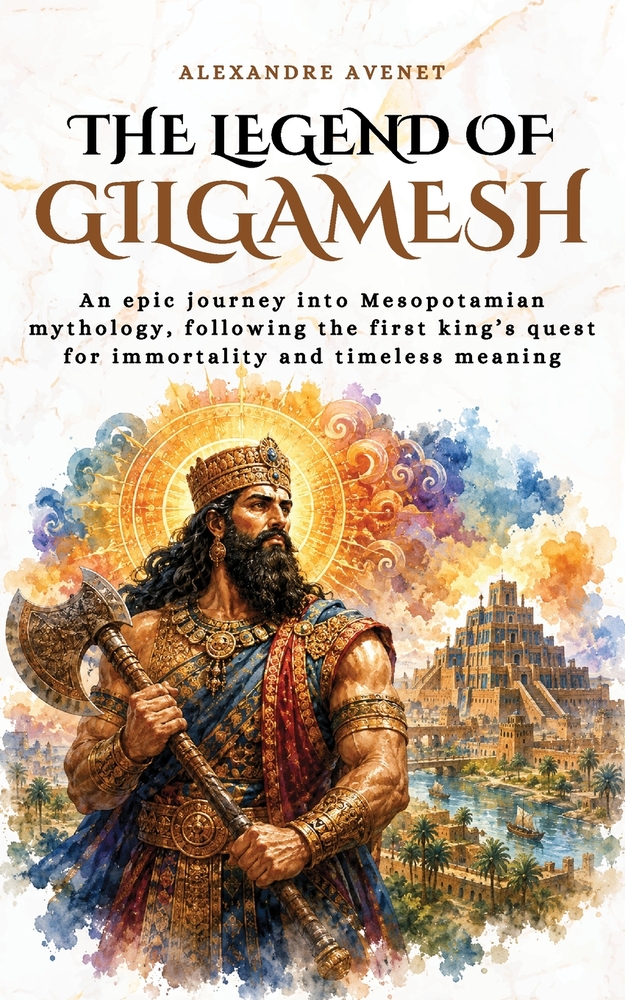 The Legend of Gilgamesh: An epic journey into Mesopotamian mythology, following the first king's quest for immortality and timeless meaning cover