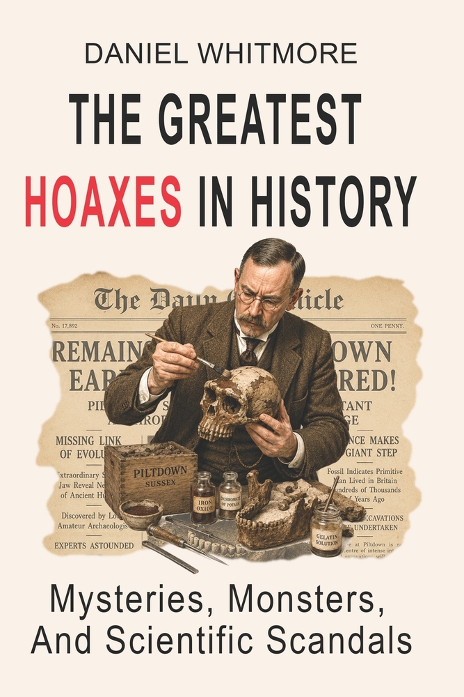 The Greatest Hoaxes in History: Mysteries, Monsters, and Scientific Scandals - 50 Mind-Blowing Deceptions That Challenged Reality: Fascinating True St cover