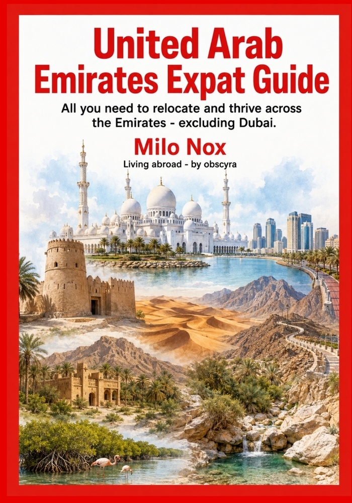 United Arab Emirates Expat Guide: All you need to relocate and thrive across the Emirates - excluding Dubai. cover