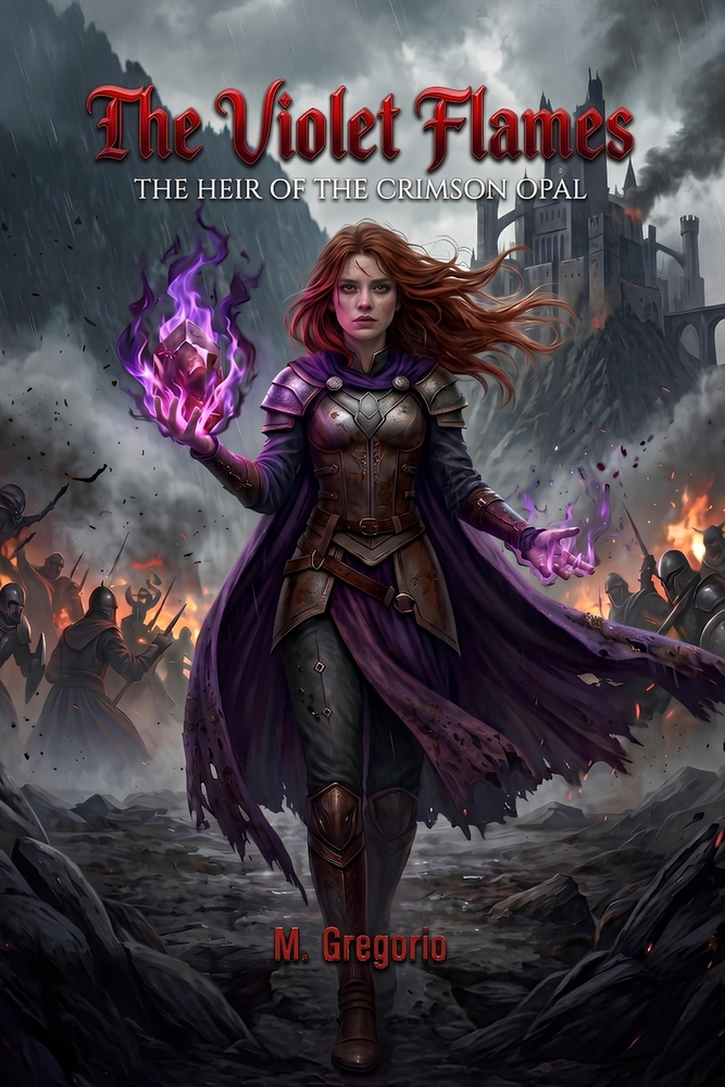 The Violet Flames: The Heir of the Crimson Opal cover
