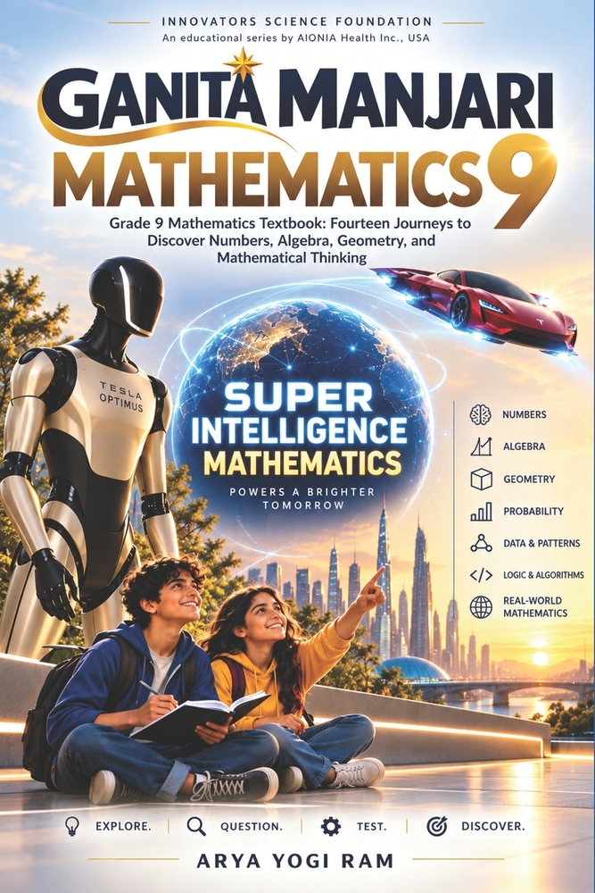 Ganita Manjari Mathematics 9: Grade 9 Mathematics Textbook: Fourteen Journeys to Discover Numbers, Algebra, Geometry, and Mathematical Thinking cover