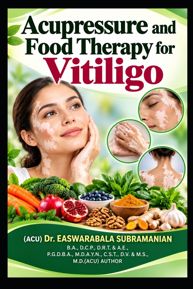 Acupressure and Food Therapy for Vitiligo: Vitiligo cover