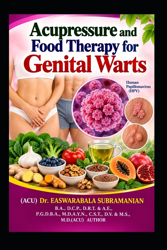 Acupressure and Food Therapy for Genital Warts: Genital Warts cover