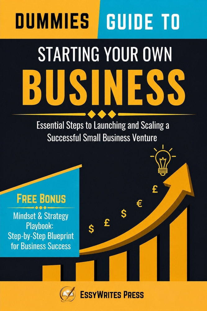 Dummies Guide to Starting Your Own Business: Essential Steps to Launching and Scaling a Successful Small Business Venture cover