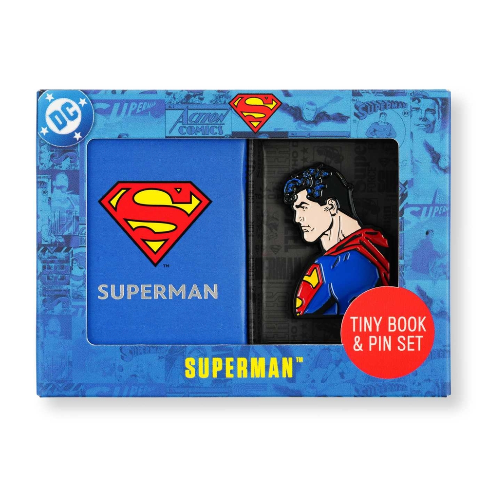 DC Comics: Superman Tiny Book and Pin Set cover