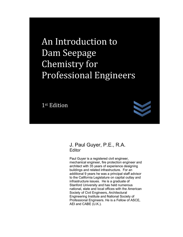 An Introduction to Dam Seepage Chemistry for Professional Engineers cover