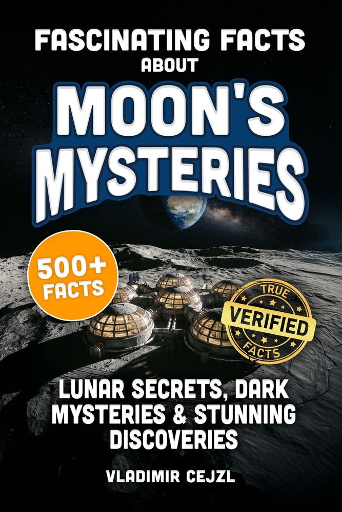 Fascinating Facts Book of Moon's Mysteries: Mind-Blowing 500+ Moon Mysteries & Discoveries: A Family-Friendly Lunar Guide with Research References cover