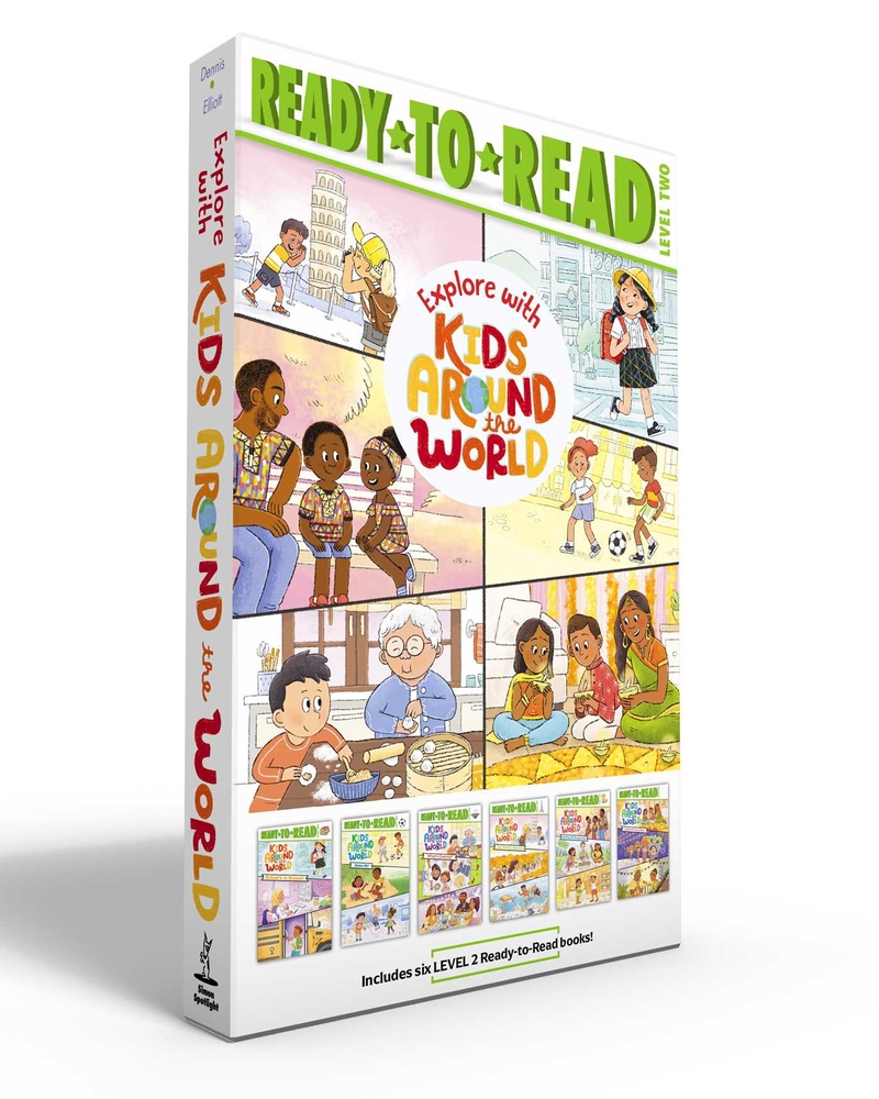 Explore with Kids Around the World (Boxed Set): School's in Session; Game On!; What's Cooking?; The World's Wonders; Getting All Dressed Up!; Celebrat cover