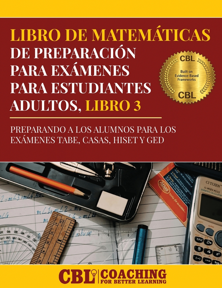 Libro de Matemáticas de Preparación Para Exámenes Para Estudiantes Adultos, Libro 3 cover