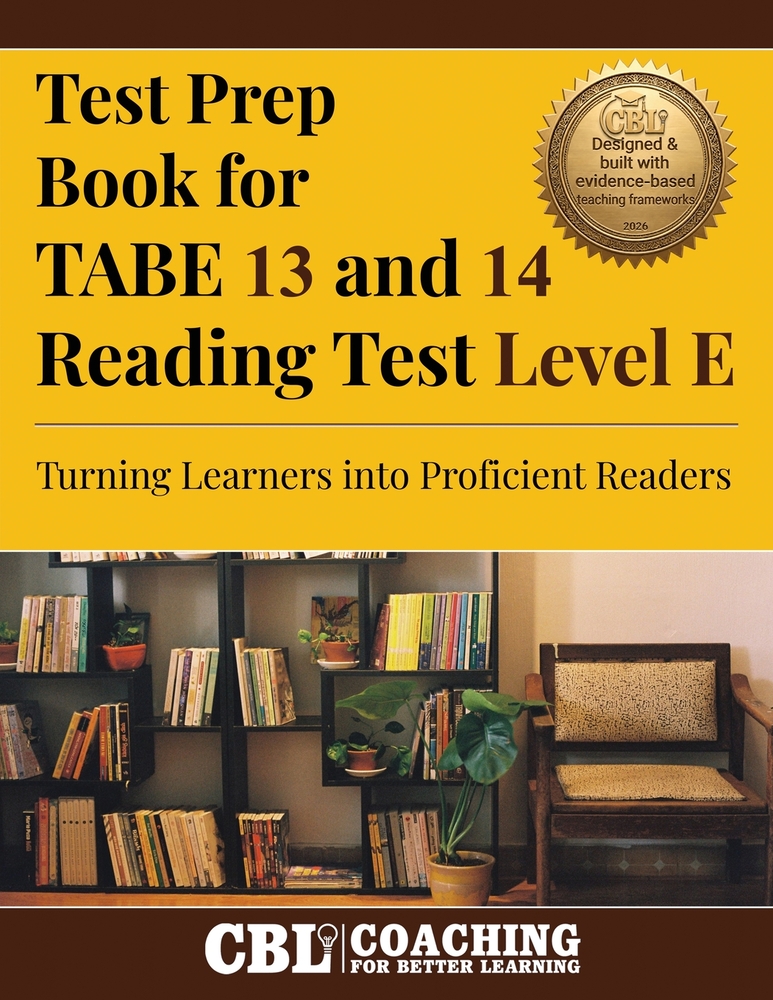 Test Prep Book For TABE 13 and 14 Reading Test Level E cover
