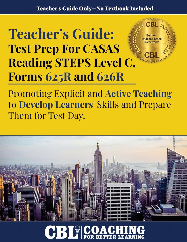 Teacher's Guide: Test Prep CASAS Reading STEPS Level D, Forms 627R and 628R cover