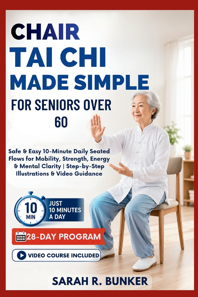 Chair Tai Chi Made Simple for Seniors Over 60: Safe & Easy 10-Minute Daily Seated Flows for Mobility, Strength, Energy & Mental Clarity Step-by-Step I cover