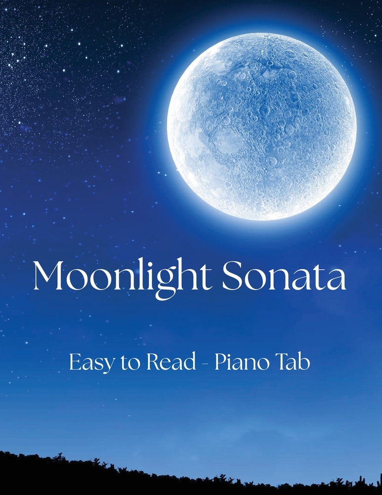 Moonlight Sonata: Easy to Read - Piano Tab cover