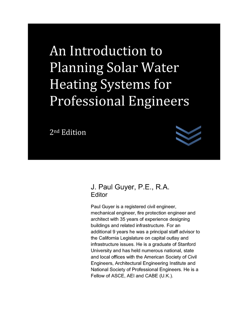 An Introduction to Planning Solar Water Heating Systems for Professional Engineers cover