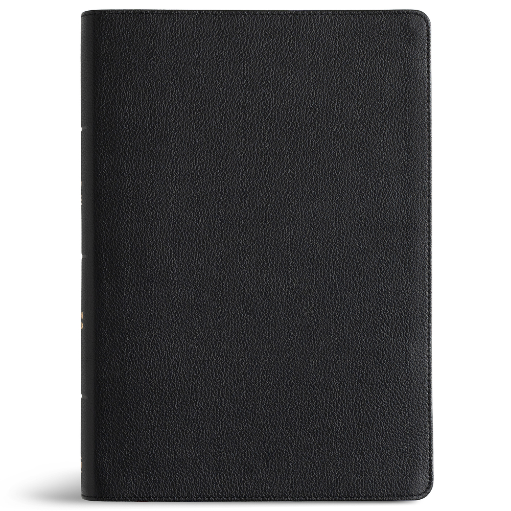 CSB Super Giant Print Reference Bible, Easy-To-Read Optimal Type, Digital Study Edition, Black Genuine Leather cover