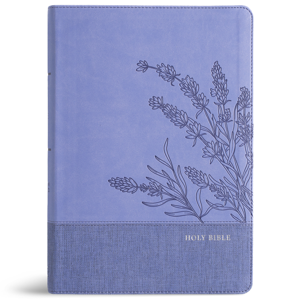 CSB Super Giant Print Reference Bible, Easy-To-Read Optimal Type, Digital Study Edition, Lavender Leathertouch cover