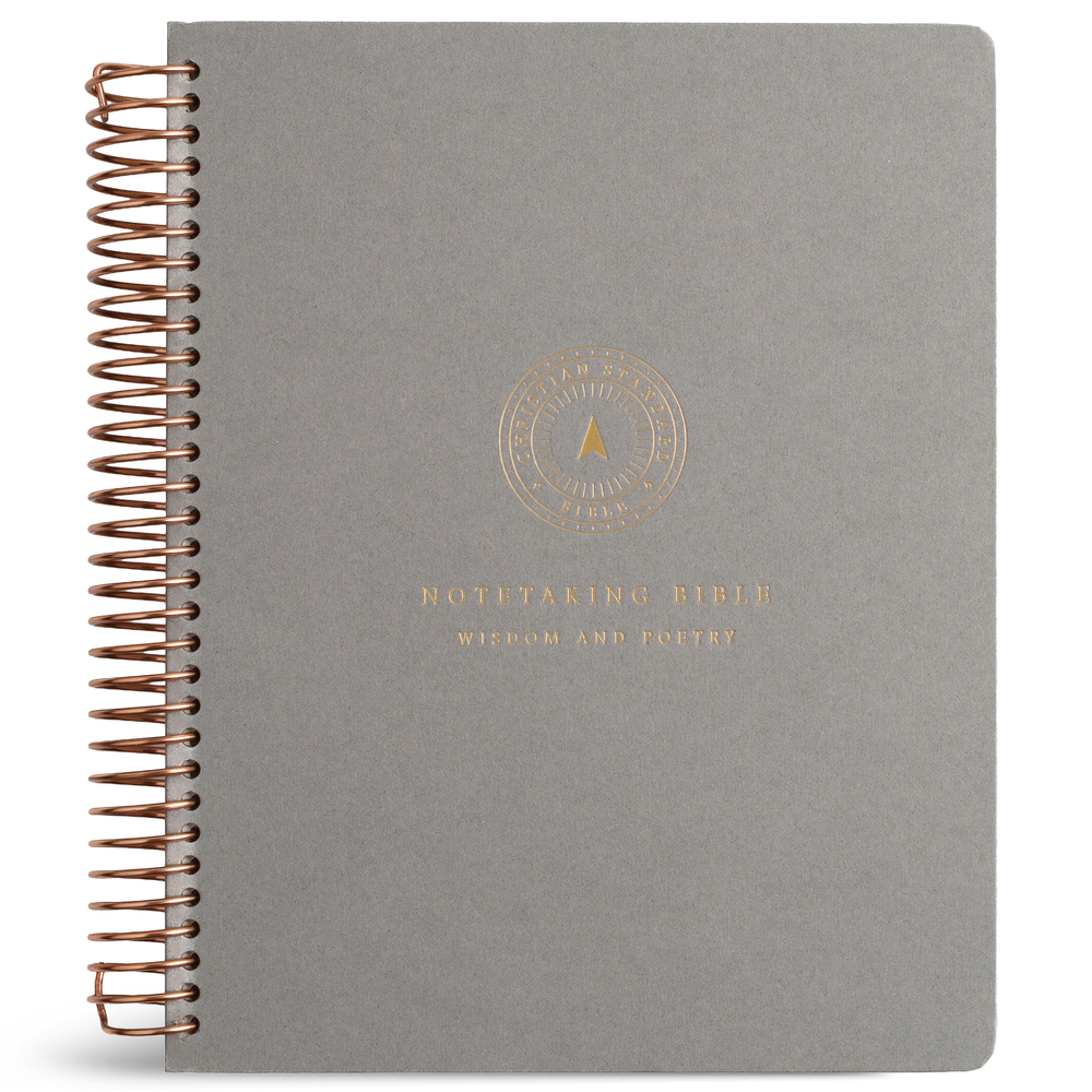 CSB Spiral-Bound Notetaking Bible, Easy-To-Read Optimal Type, Wisdom and Poetry cover