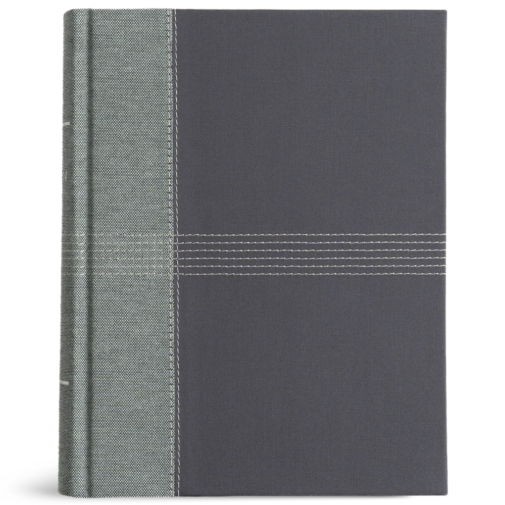 KJV Notetaking Bible, Gray Cloth Over Board cover