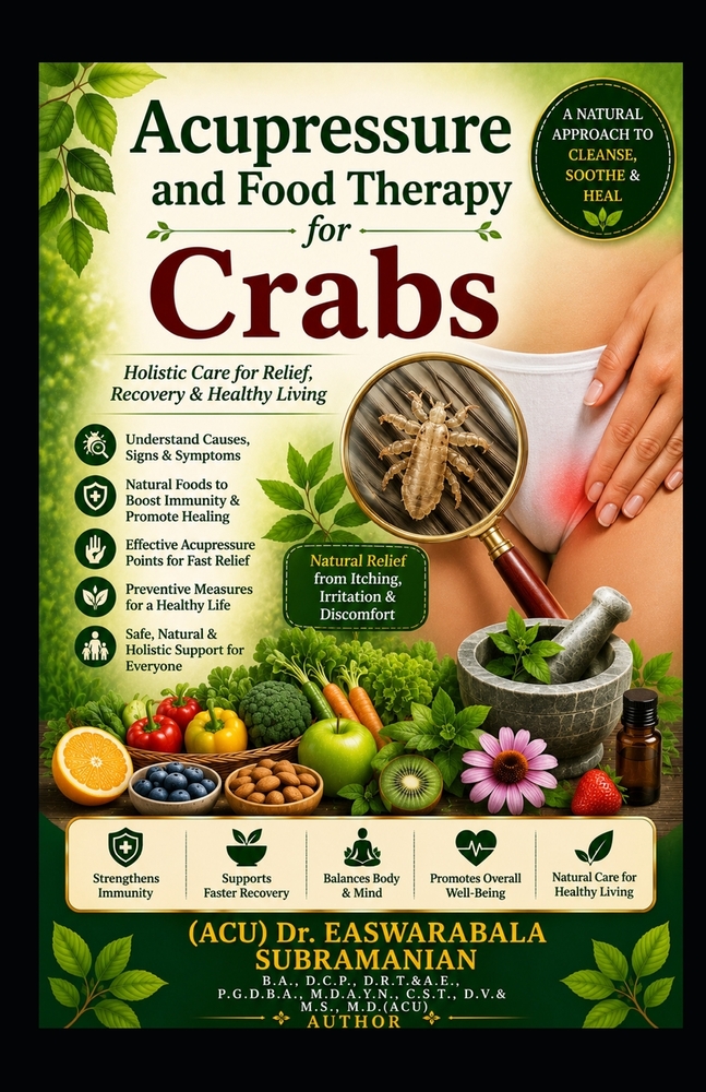 Acupressure and Food Therapy for Crabs: Crabs cover