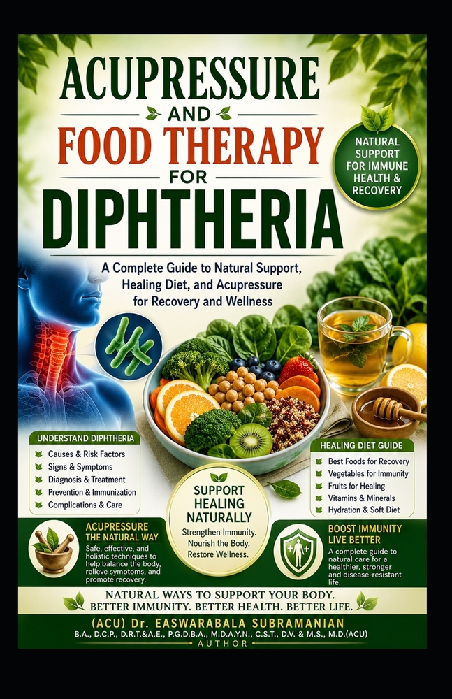 Acupressure and Food Therapy for Diphtheria: Diphtheria cover