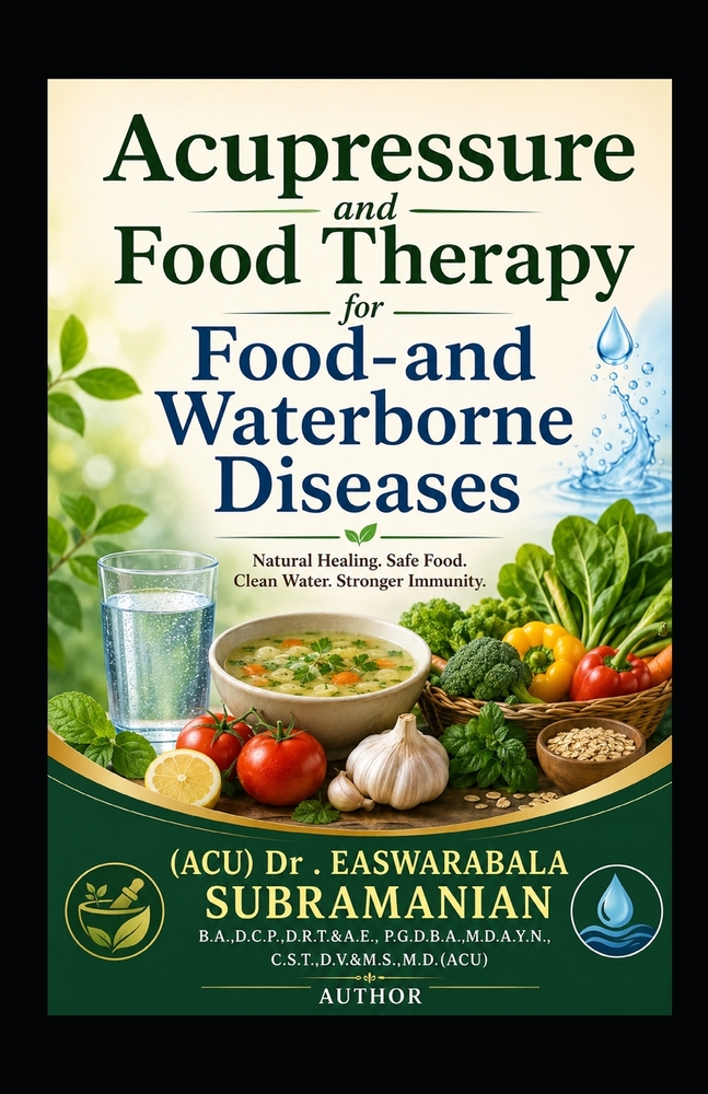 Acupressure and Food Therapy for Food-and waterborne diseases: Food-and waterborne diseases cover