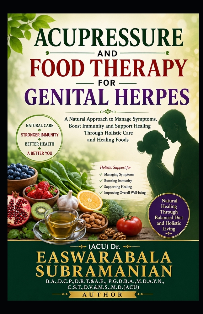 Acupressure and Food Therapy for Genital Herpes: Genital Herpes cover