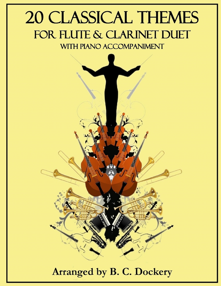 20 Classical Themes for Flute and Clarinet Duet with Piano Accompaniment cover