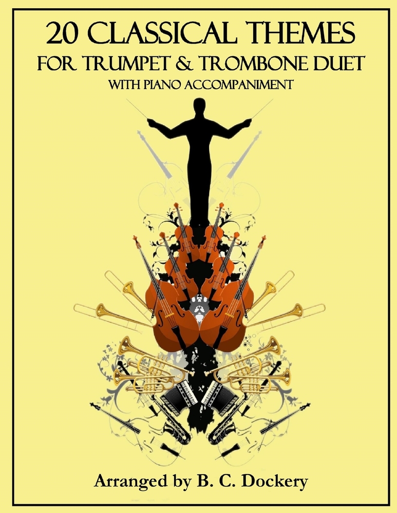 20 Classical Themes for Trumpet and Trombone Duet with Piano Accompaniment cover