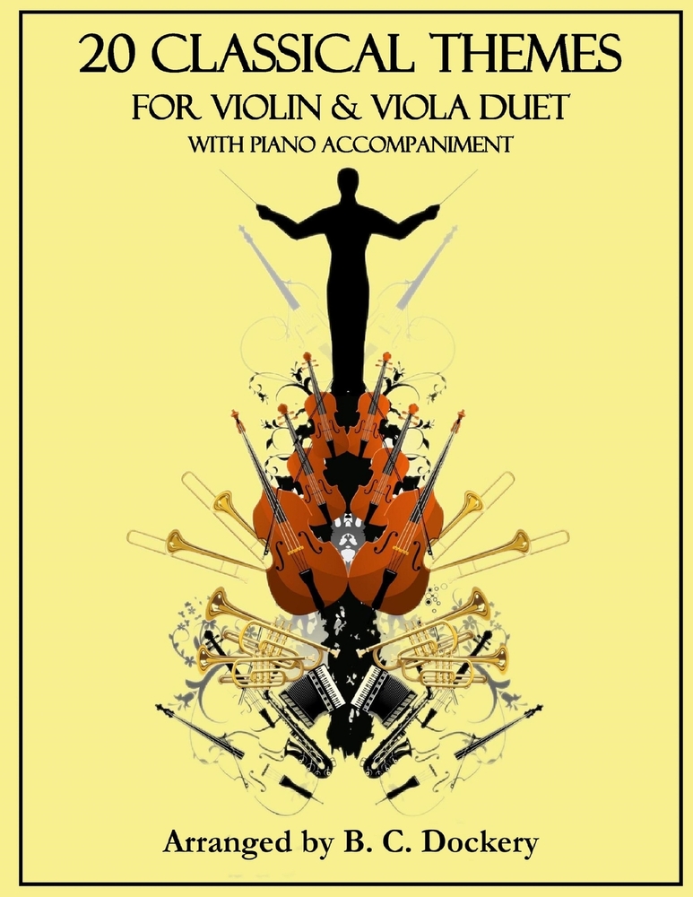 20 Classical Themes for Violin and Viola Duet with Piano Accompaniment cover