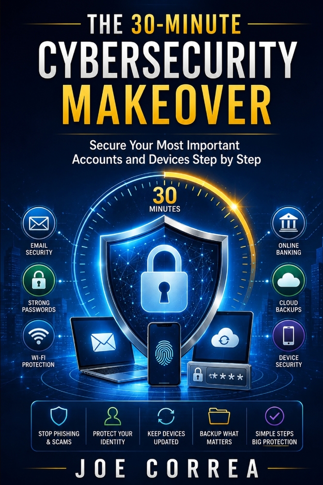 The 30-Minute Cybersecurity Makeover: Secure Your Most Important Accounts and Devices Step by Step cover