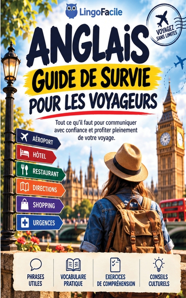 ANGLAIS Guide de Survie pour les Voyageurs: Un compagnon de voyage incontournable, avec des clés linguistiques pour des aventures sans limites cover