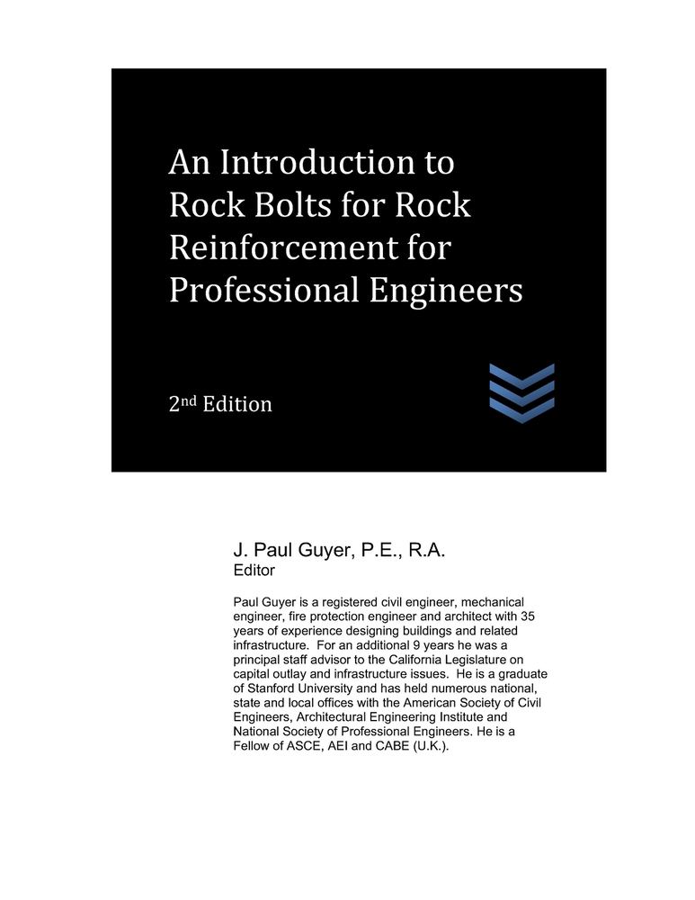 An Introduction to Rock Bolts for Rock Reinforcement for Professional Engineers cover