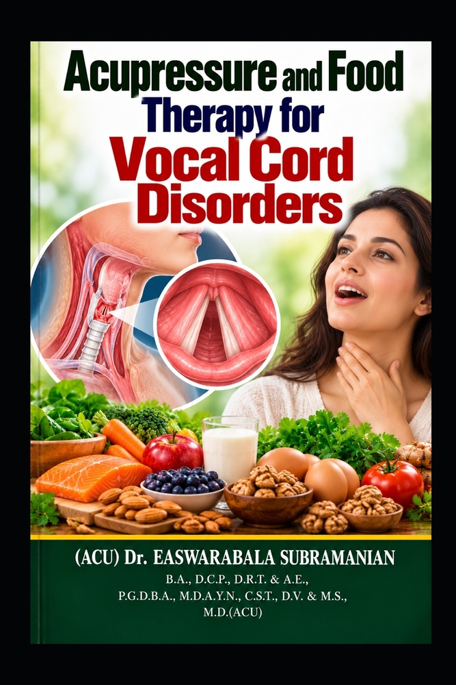 Acupressure and Food Therapy for Vocal Cord Disorders: Vocal Cord Disorders cover