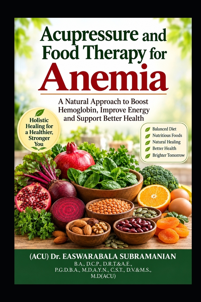 Acupressure and Food Therapy for Anemia: Anemia cover