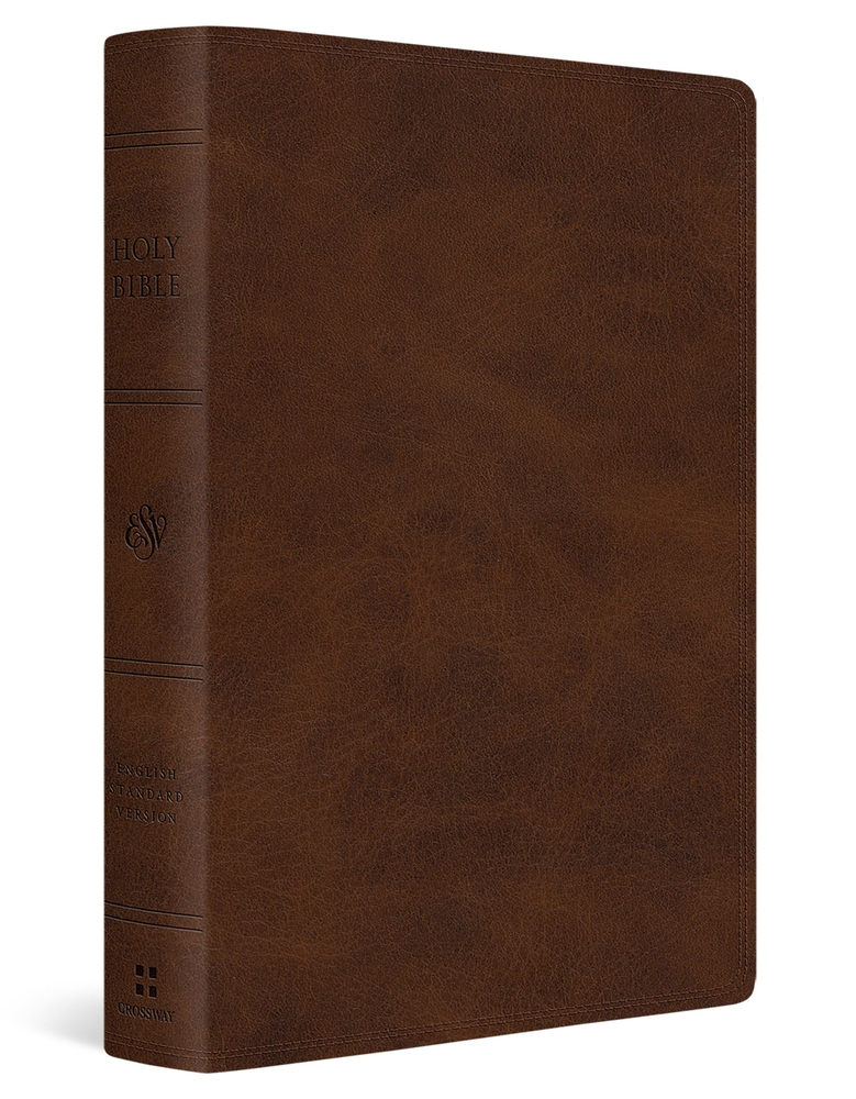 ESV Giant Print Bible, Red Letter (Trutone, Deep Brown) cover