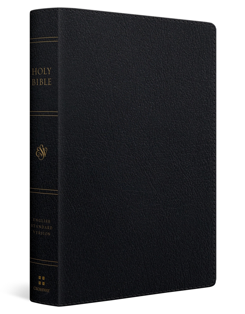 ESV Giant Print Personal Size Bible, Red Letter (Genuine Leather, Black) cover