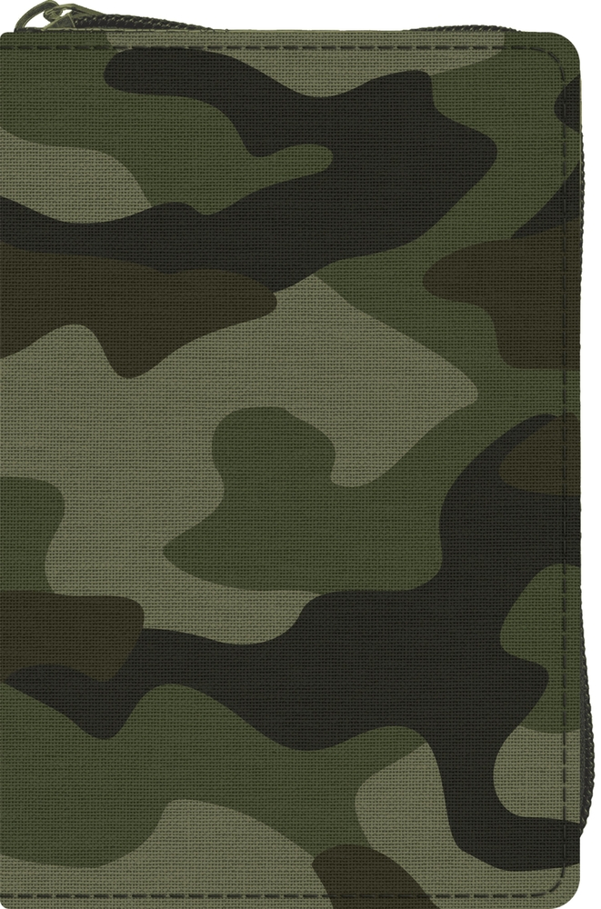 ESV Compact Bible (Canvas with Zipper, Camo Design) cover