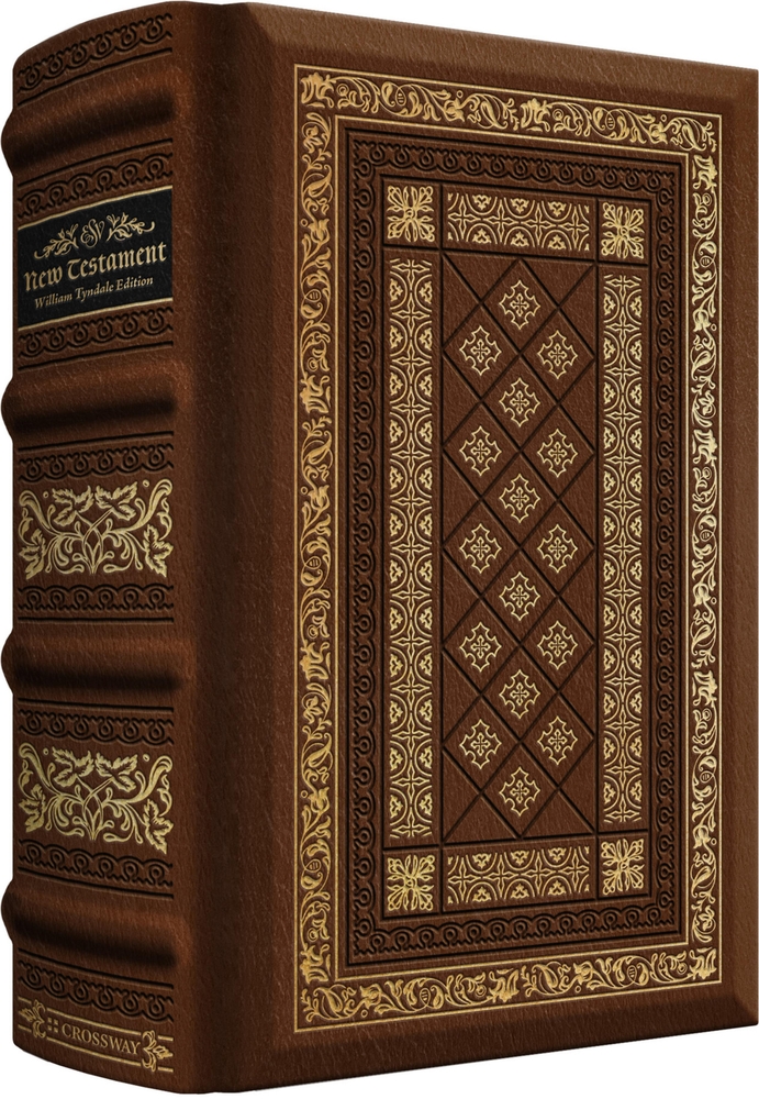 ESV New Testament with Illuminated Drop Caps: William Tyndale Commemorative Edition (Trutone Over Board) cover