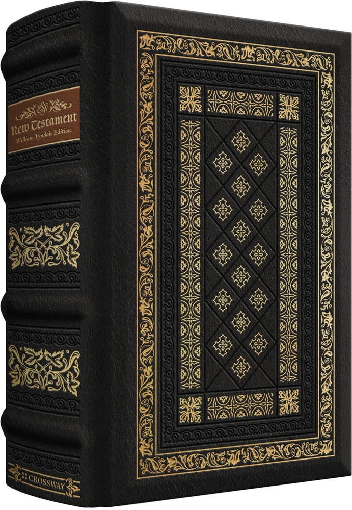 ESV New Testament with Illuminated Drop Caps: William Tyndale Commemorative Edition (Trutone Over Board) cover
