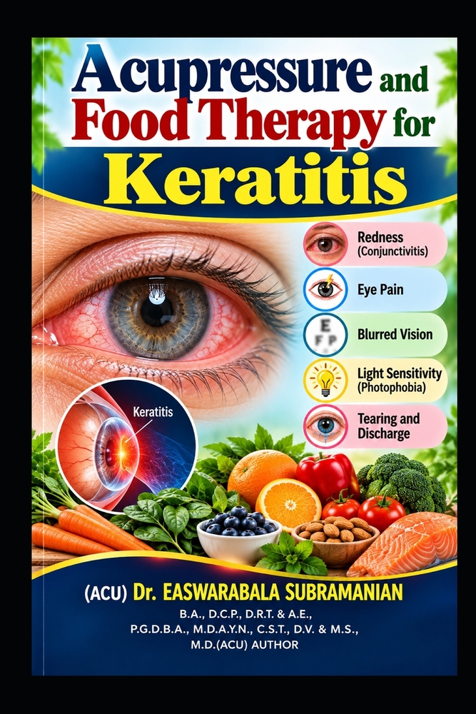 Acupressure and Food Therapy for Keratitis: Keratitis cover